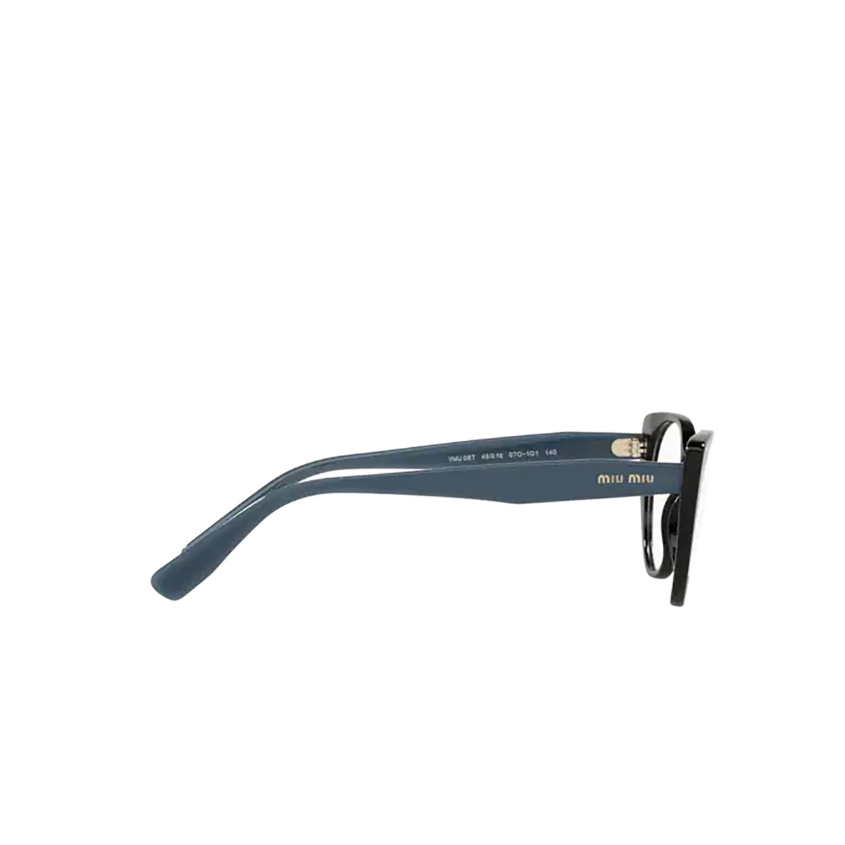 Miu Miu MU 06TV Eyeglasses 07O1O1 Black - product thumbnail 3/4