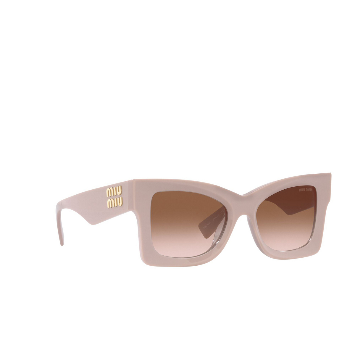 Miu Miu® Butterfly Sunglasses: MU 08WS color Pink 17C0A6 - three-quarters view.