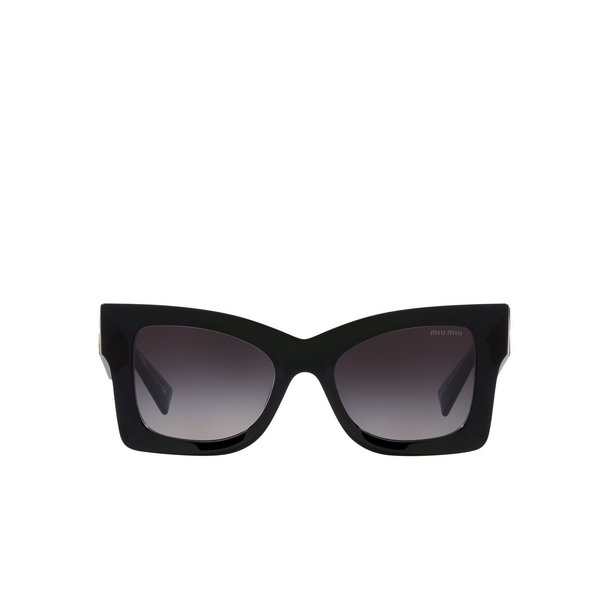 Miu Miu® Butterfly Sunglasses: MU 08WS color 1AB5D1 Black - product thumbnail 1/3
