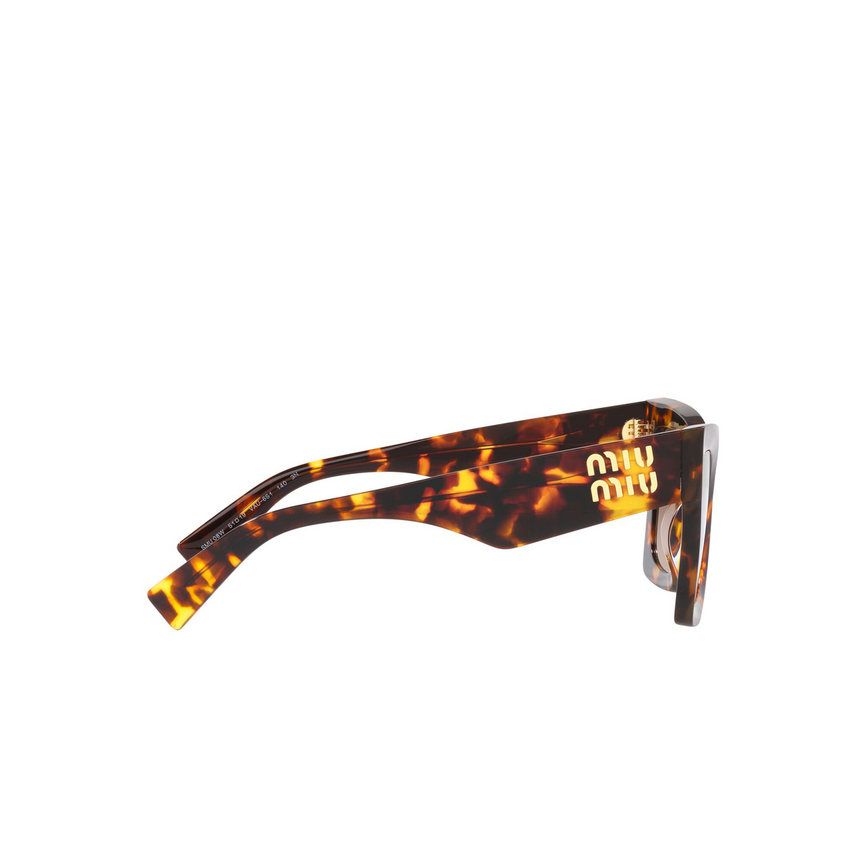 Miu Miu® Butterfly Sunglasses: MU 08WS color VAU6S1 Honey Havana - 3/3