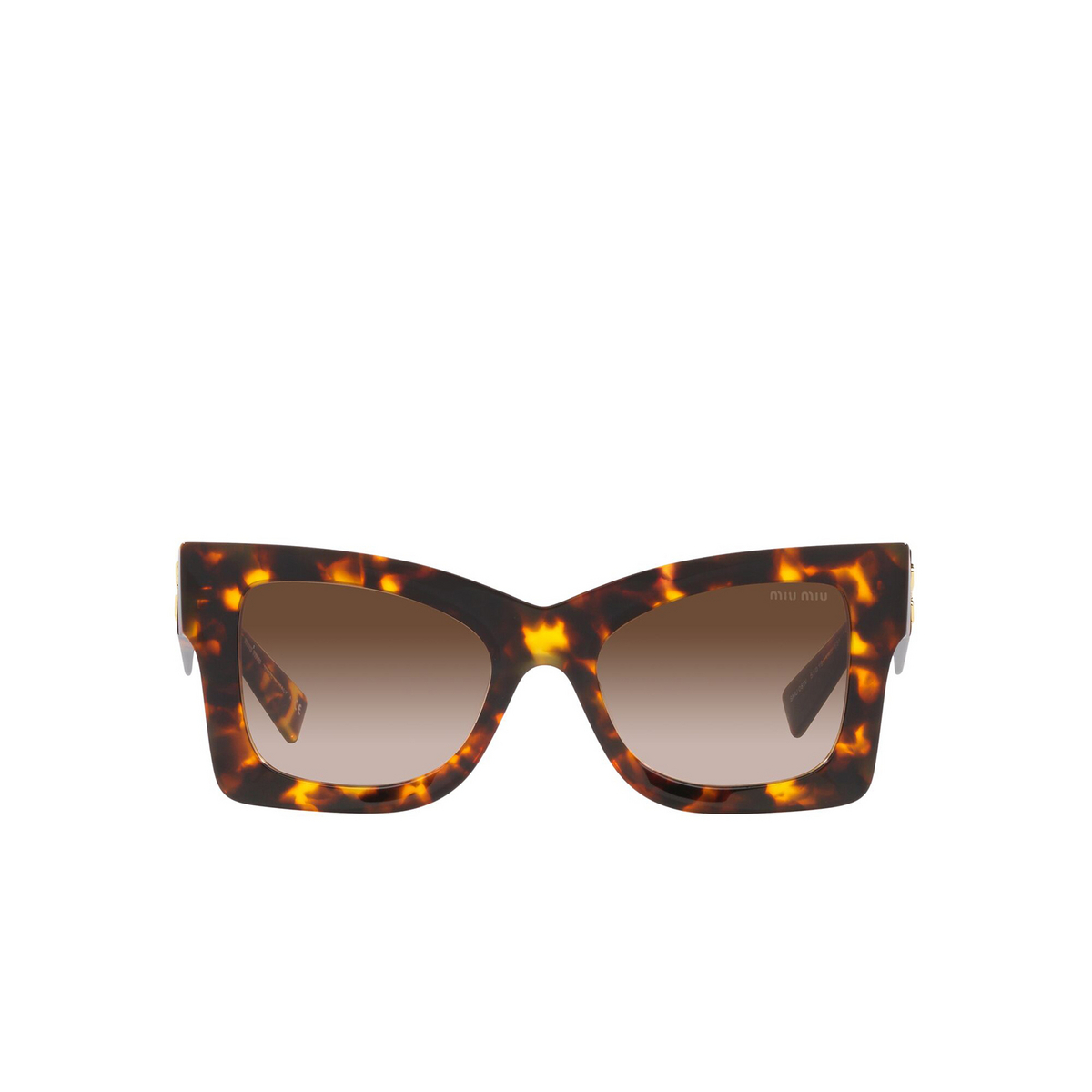 Miu Miu® Butterfly Sunglasses: MU 08WS color Honey Havana VAU6S1 - front view.