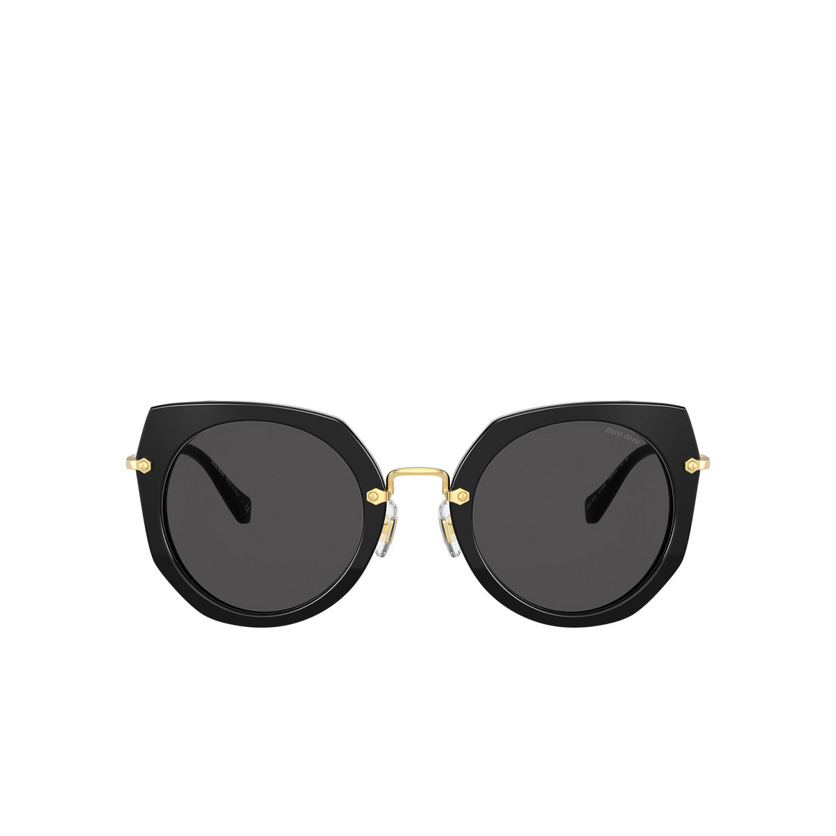 Miu Miu MU 08XS Sunglasses 1AB5S0 Black - front view