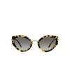 Miu Miu MU 08XS Sunglasses 7S00A7 light havana - product thumbnail 1/3