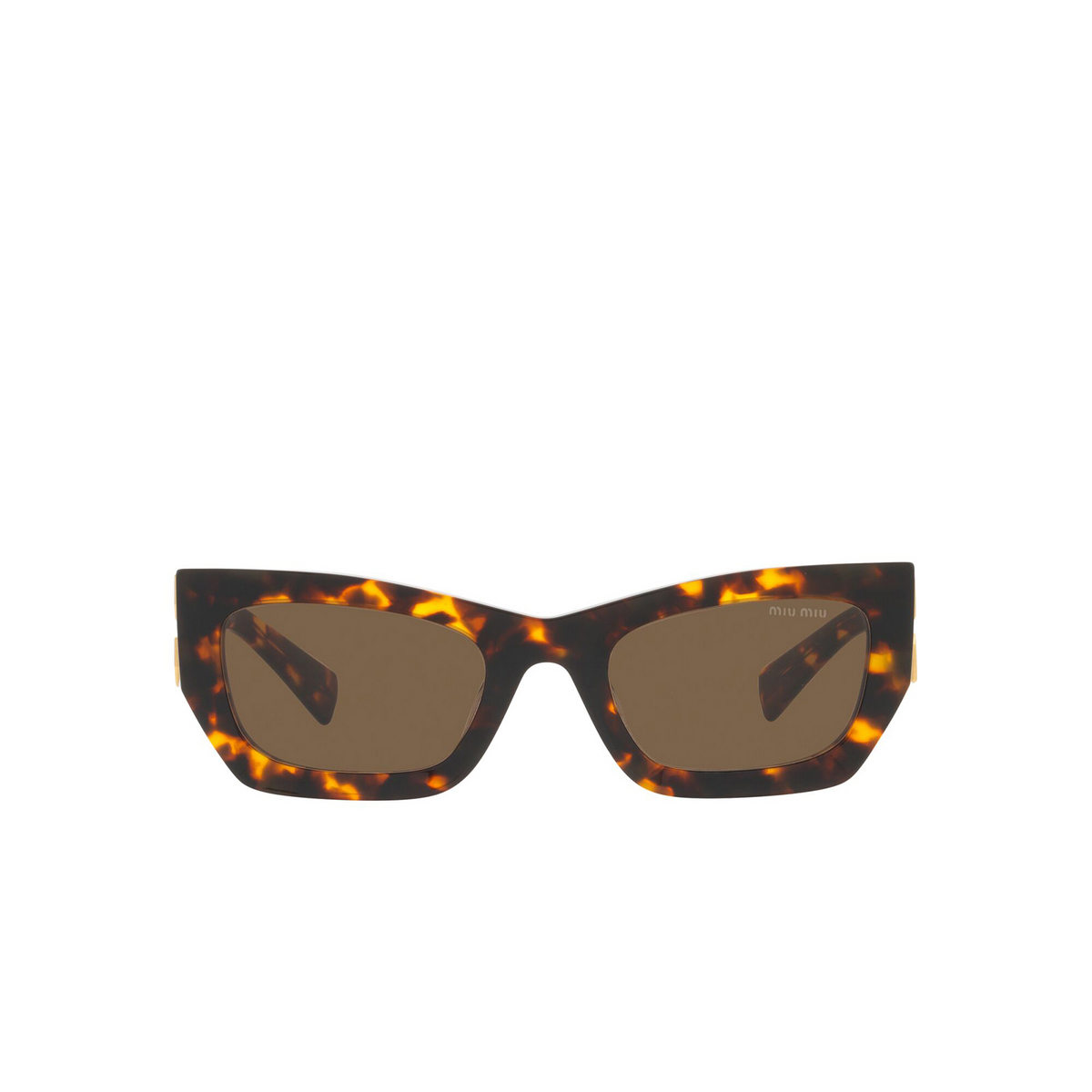 Miu Miu® Rectangle Sunglasses: MU 09WS color VAU06B Honey Havana - front view