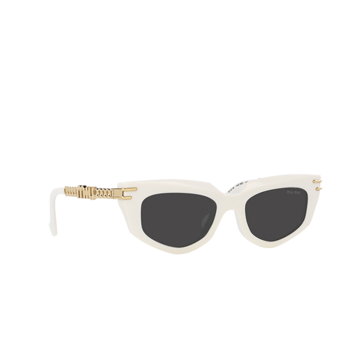 Miu Miu MU 12WS Sunglasses 1425S0 White - three-quarters view