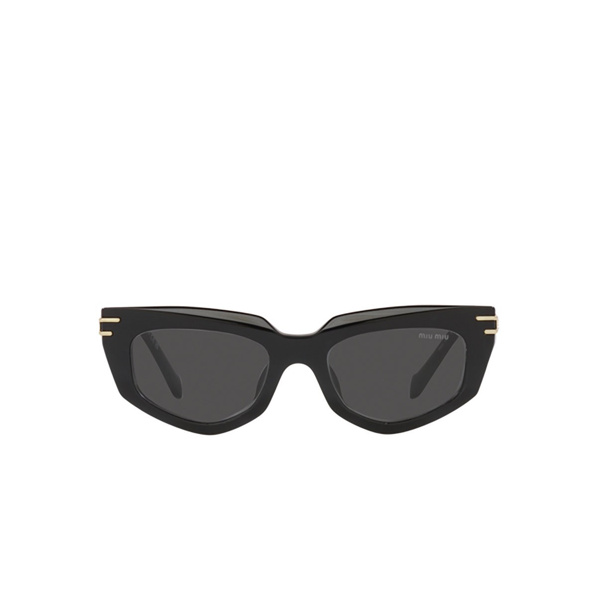 Miu Miu MU 12WS Sunglasses 1AB5S0 Black - front view