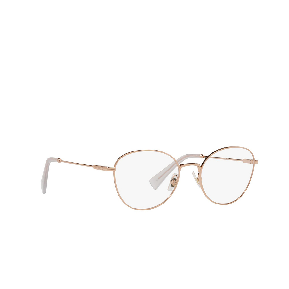 Occhiali da vista Miu Miu MU 50UV SVF1O1 Rose Gold - tre quarti