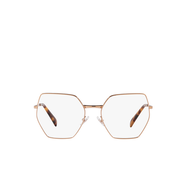 Lunettes de vue Miu Miu MU 50VV ZVF1O1 rose gold - Vue de face