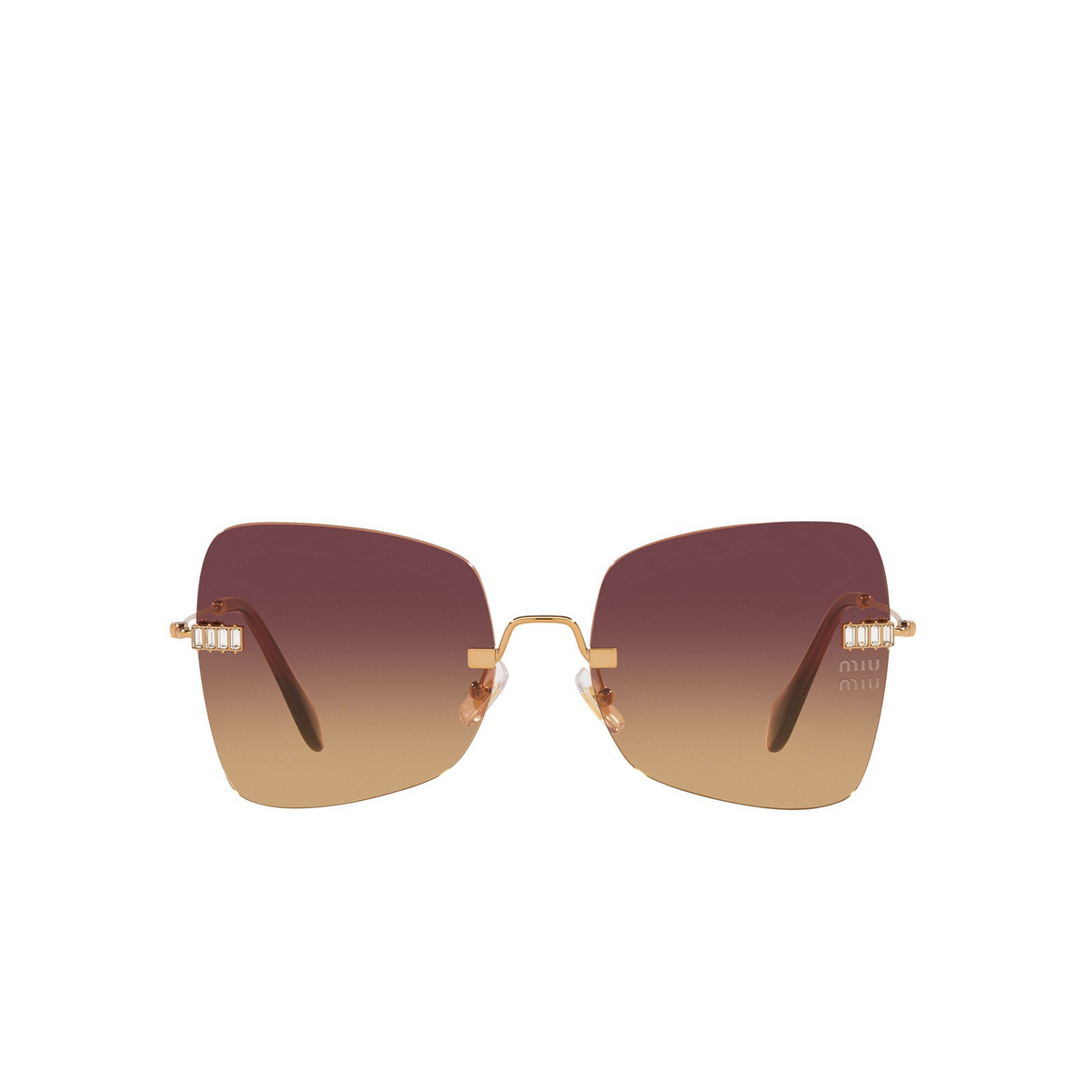 Miu Miu MU 50WS Sunglasses 7OE07P Pale Gold - front view