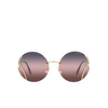 Miu Miu MU 50XS Sunglasses 5AK157 gold - product thumbnail 1/3