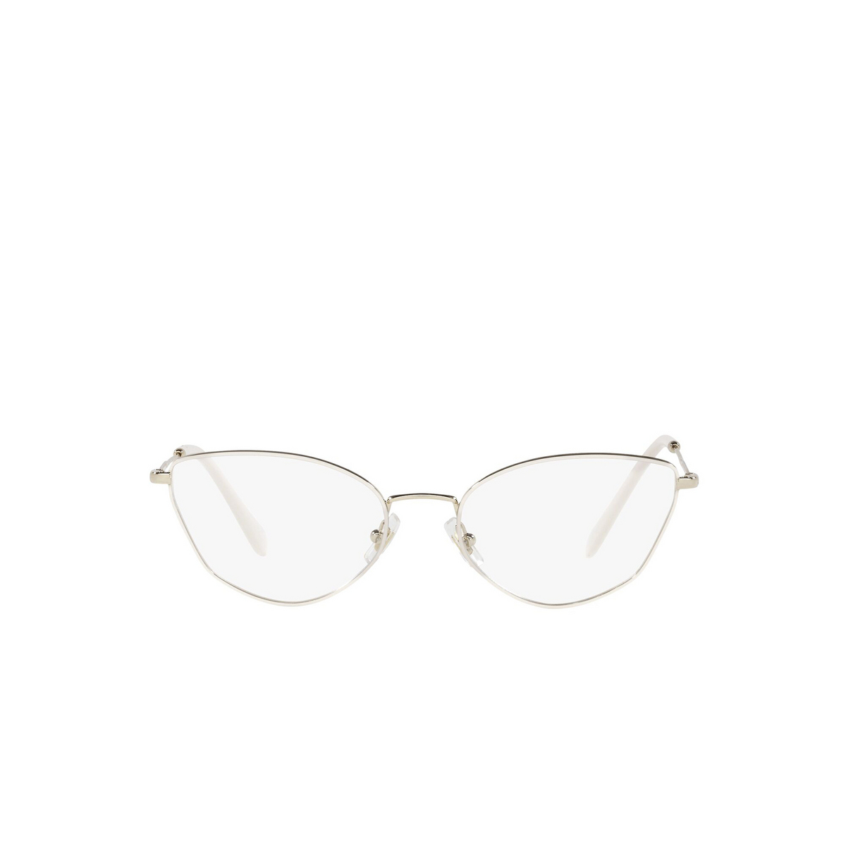 Miu Miu® Cat-eye Eyeglasses: MU 51SV color Ivory 2821O1 - front view.