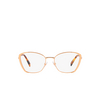Miu Miu MU 51UV Eyeglasses ZVF1O1 rose gold - product thumbnail 1/4