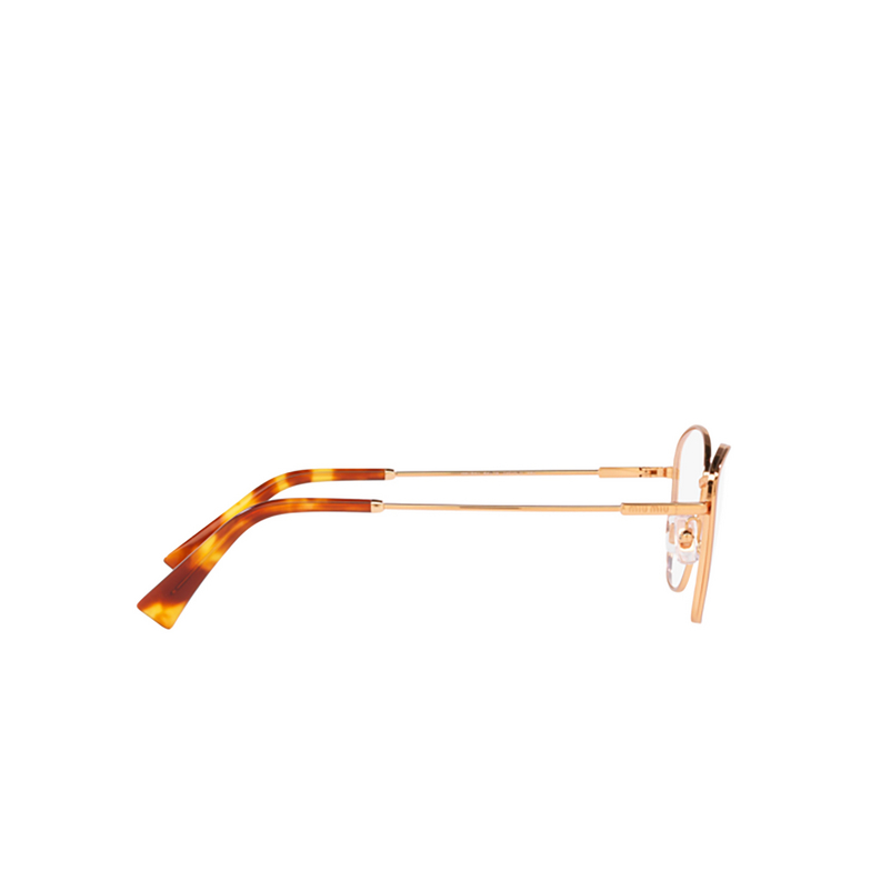 Miu Miu MU 51UV Eyeglasses ZVF1O1 rose gold - 3/4