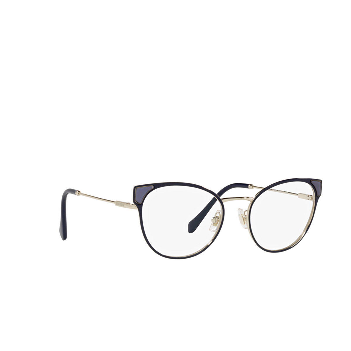 Miu Miu MU 52TV Eyeglasses 02U1O1 Blue - product thumbnail 2/4