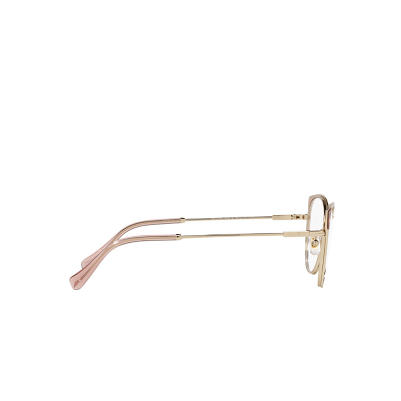 Miu Miu MU 52TV Korrektionsbrillen ZVN1O1 pale gold - 3/4