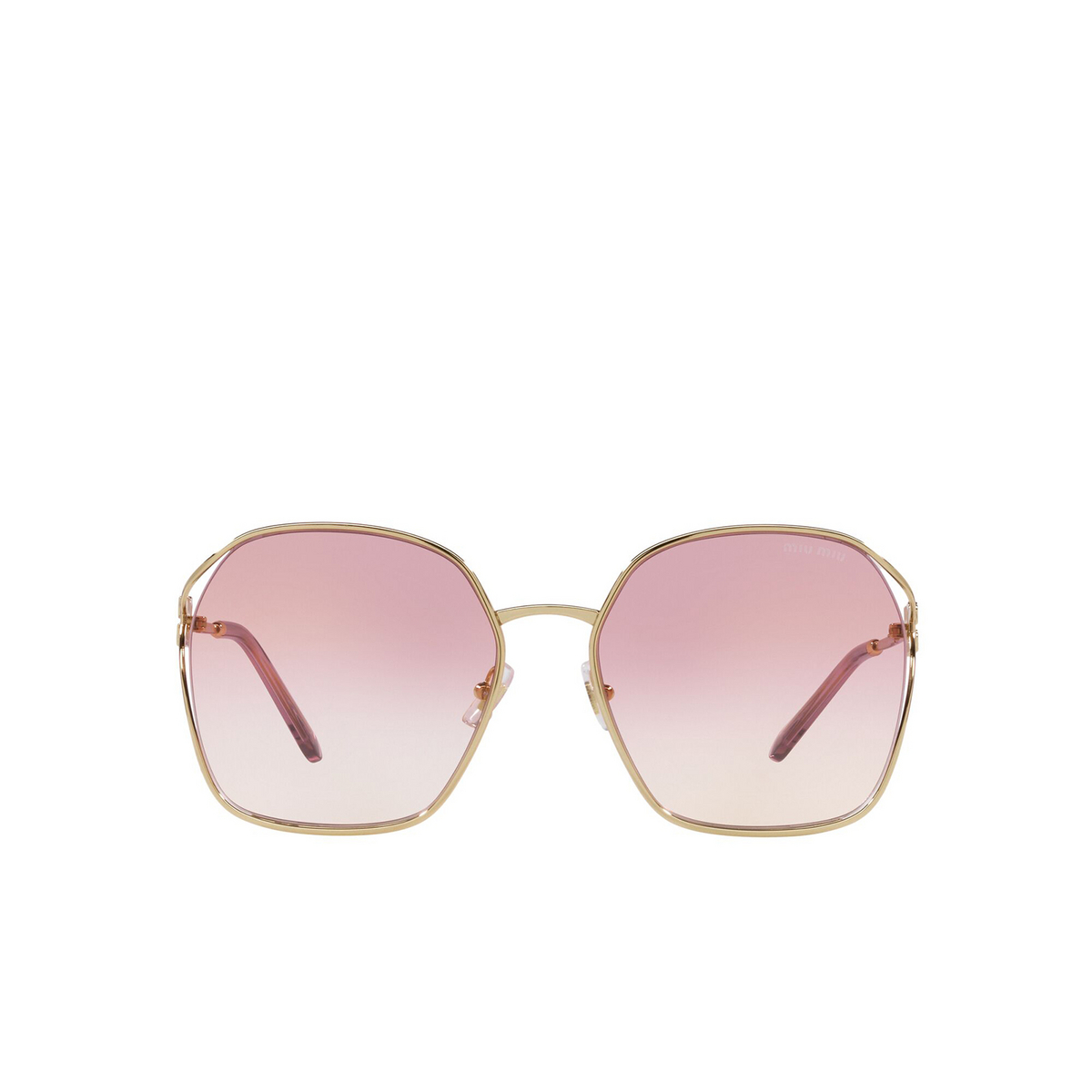 Miu Miu MU 52WS Sunglasses 5AK06S Gold - front view