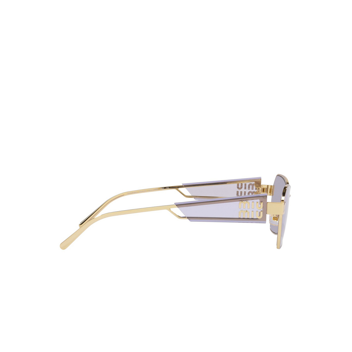Miu Miu® Irregular Sunglasses: MU 53WS color Pale Gold ZVN05S - 3/3.