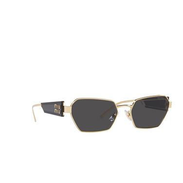 Miu Miu MU 53WS Sunglasses ZVN5S0 pale gold - three-quarters view