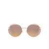 Miu Miu MU 56XS Sunglasses ZVN04N pale gold - product thumbnail 1/3