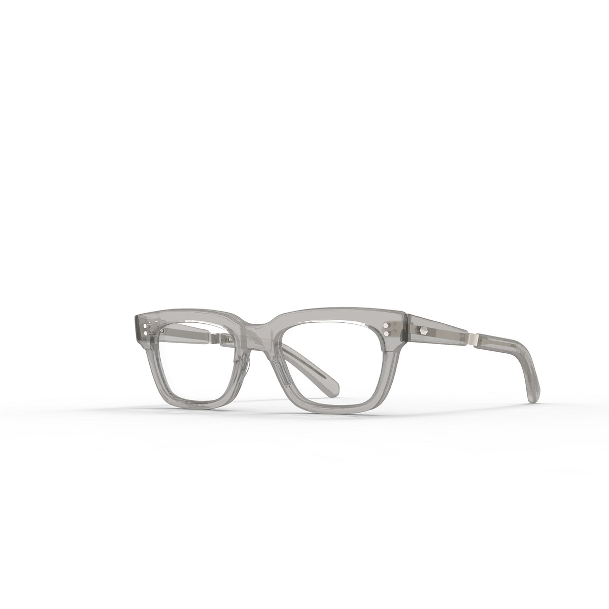 Mr. Leight ASHE C Eyeglasses GRYCRY-PLT Grey Crystal-Platinum - three-quarters view