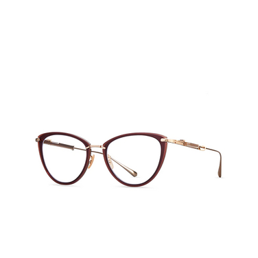 Mr. Leight BEVERLY CL Eyeglasses RXBRY-LOM-18KRG roxbury-lomita-18k rose gold - three-quarters view