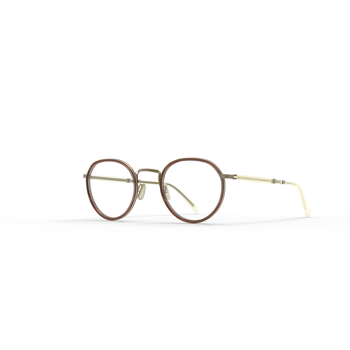 Mr. Leight BILLIE C Eyeglasses BW-ATG Beachwood-Antique Gold - product thumbnail 2/3