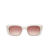 Mr. Leight CARMAN S Sunglasses POR-M12KG/MVG porcelain-matte 12k white gold - product thumbnail 1/3