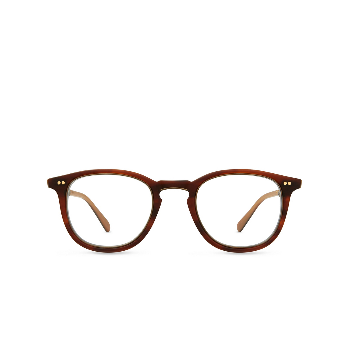 Mr. Leight COOPERS C Eyeglasses MHLA-ATG Matte Honey Laminate-Antique Gold - front view