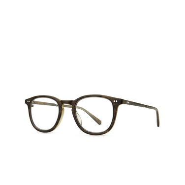 Mr. Leight COOPERS C Eyeglasses ola-pw olive laminate-pewter - three-quarters view
