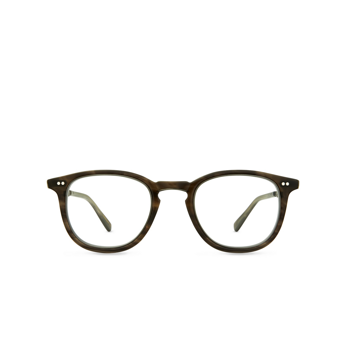 Mr. Leight COOPERS C Eyeglasses OLA-PW Olive Laminate-Pewter - front view