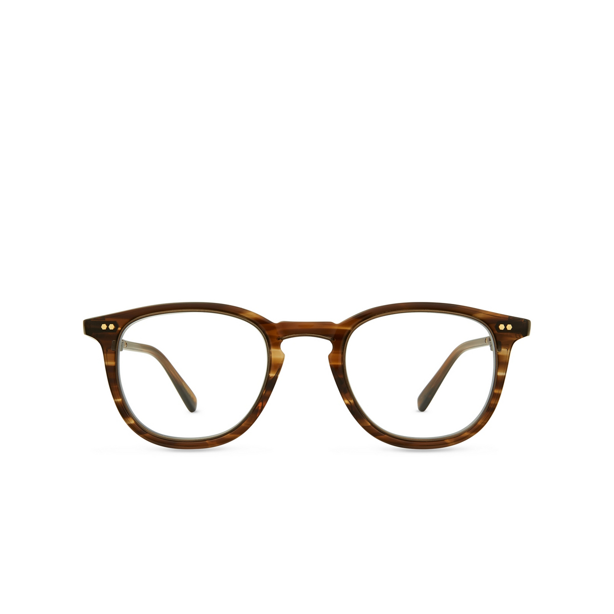 Mr. Leight COOPERS C Eyeglasses TOB-ATG Tobacco-Antique Gold - front view