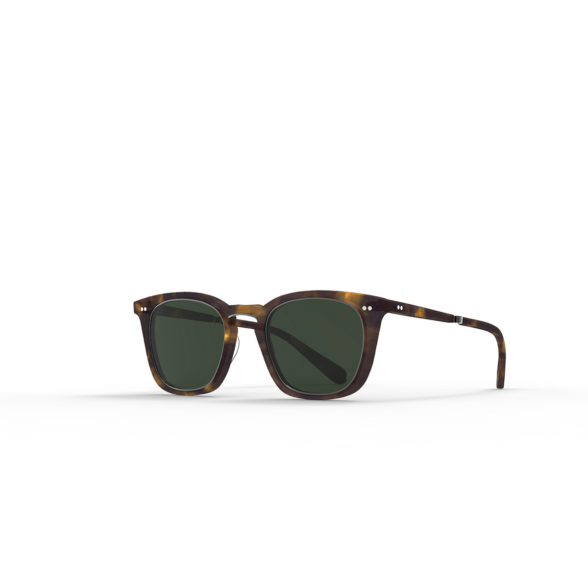 Mr. Leight GETTY II S Sunglasses CACT-PW/G15 Cacao Tortoise-Pewter - three-quarters view