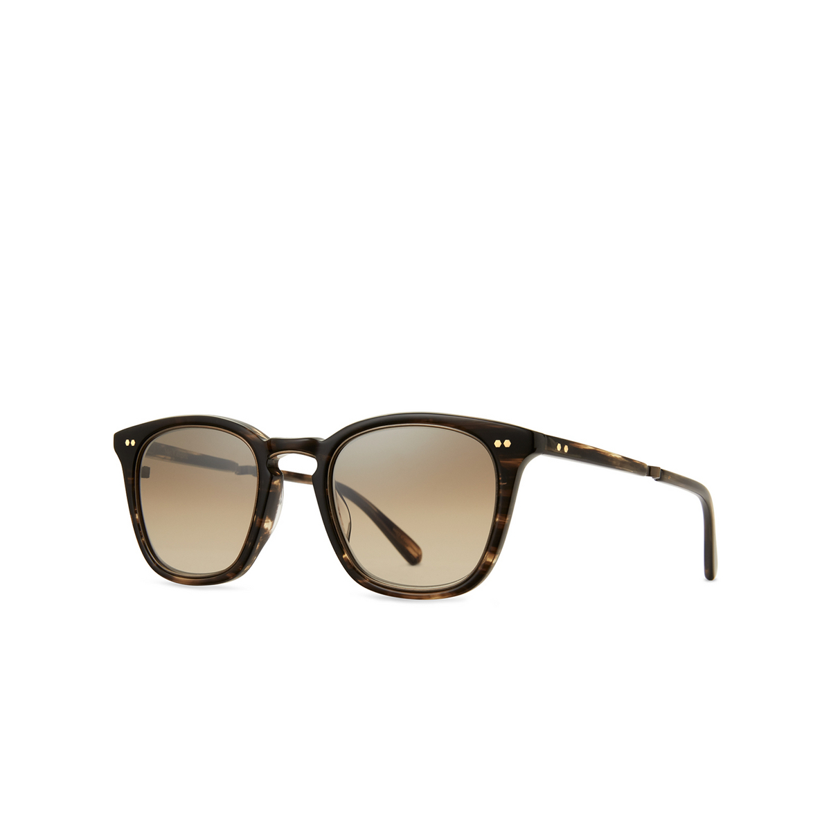 Mr. Leight GETTY S Sunglasses PTT-ATG/SFSMKY Porter Tortoise-Antique Gold - three-quarters view