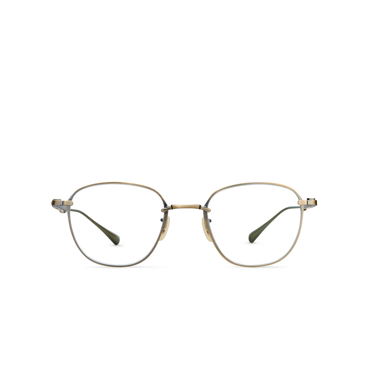 Mr. Leight GRIFFITH CL Eyeglasses ATSG-SMT Antique Silver Gold-Summit - front view