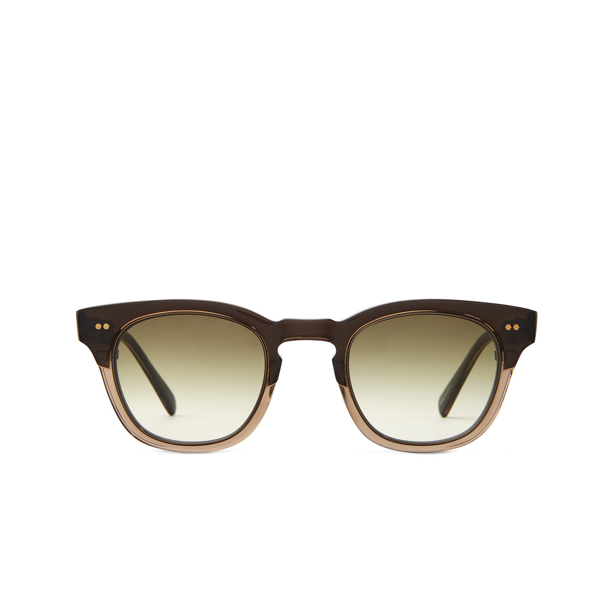Mr. Leight HANALEI II S Sunglasses BKTR-ATG/ELM Black Tar-Antique Gold/Elm - front view
