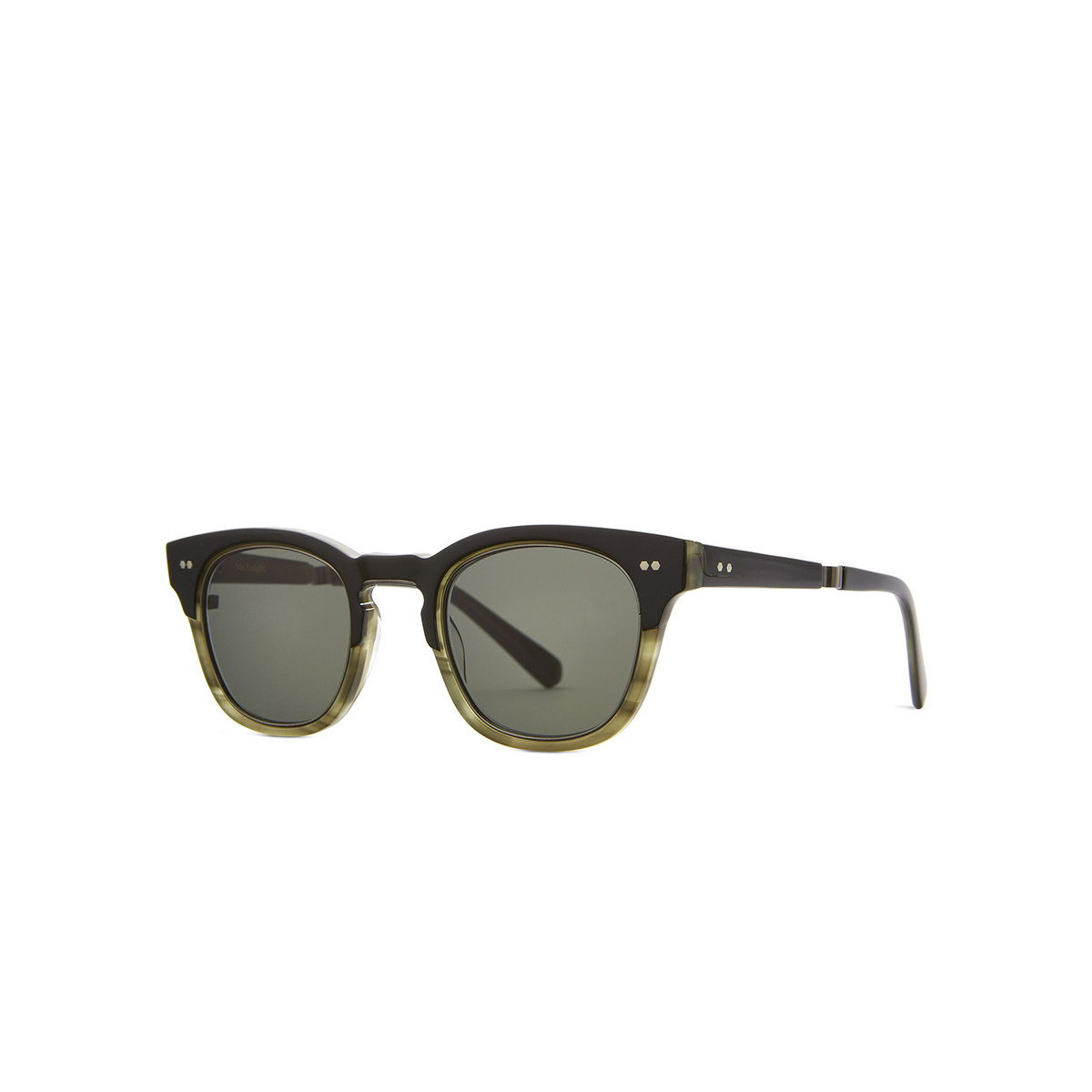Mr. Leight HANALEI II S Sunglasses SYCL-PW/G15 Sycamore Laminate-Pewter - three-quarters view