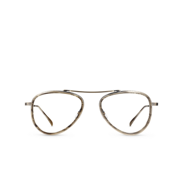 Mr. Leight ICHI C Eyeglasses gw-atsg-gw greywood-antique silver gold - front view