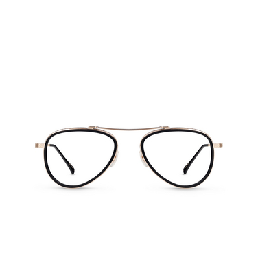 Mr. Leight ICHI C Eyeglasses mbk-12kwg-mbk matte black-12k white gold-matte black - front view