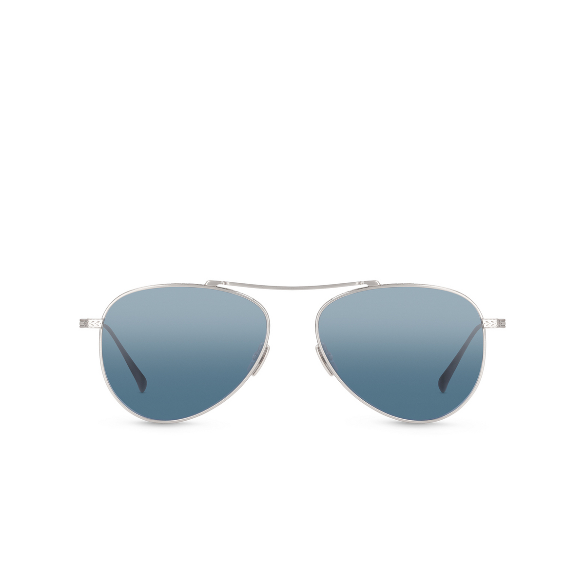 Mr. Leight ICHI S Sunglasses ANTPLT-GW/BLUM Antique Platinum-Greywood - front view