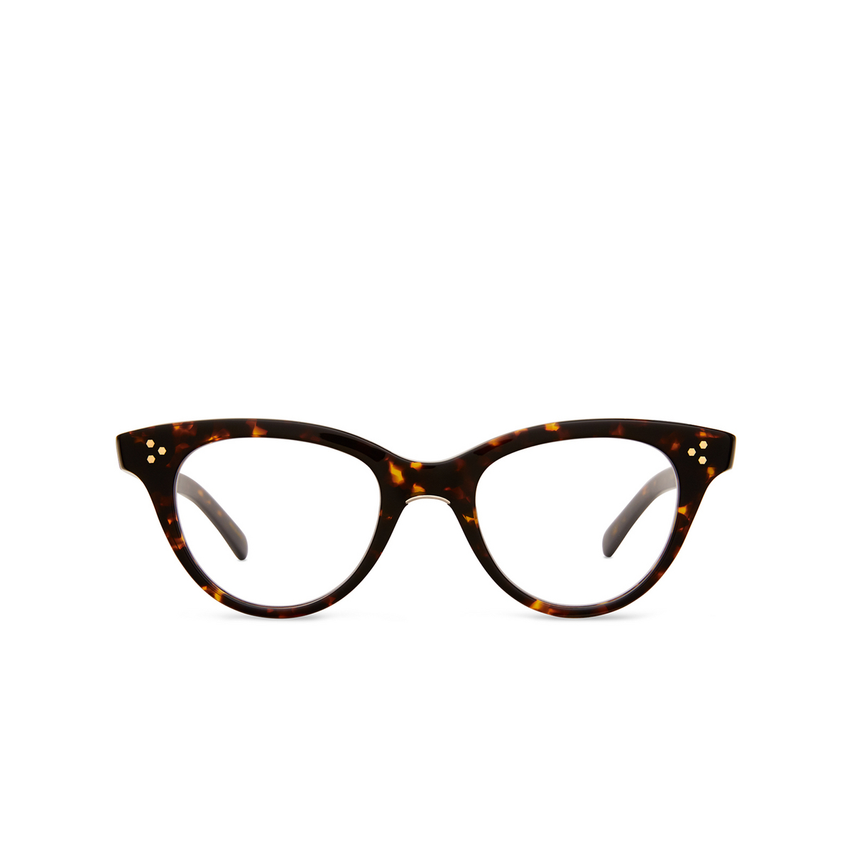 Mr. Leight KATHRYN C Eyeglasses BBY-12KG Bradbury-12K White Gold - front view