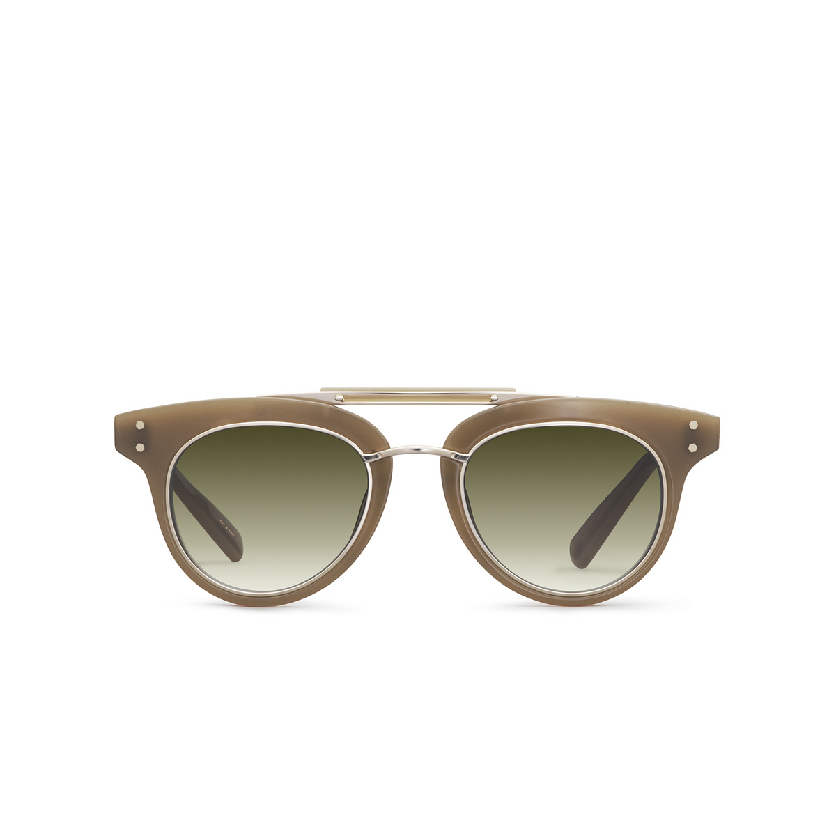 Mr. Leight LAUREL SL Sunglasses CRSC-12KWG/ELM Crescent-12K White Gold - front view