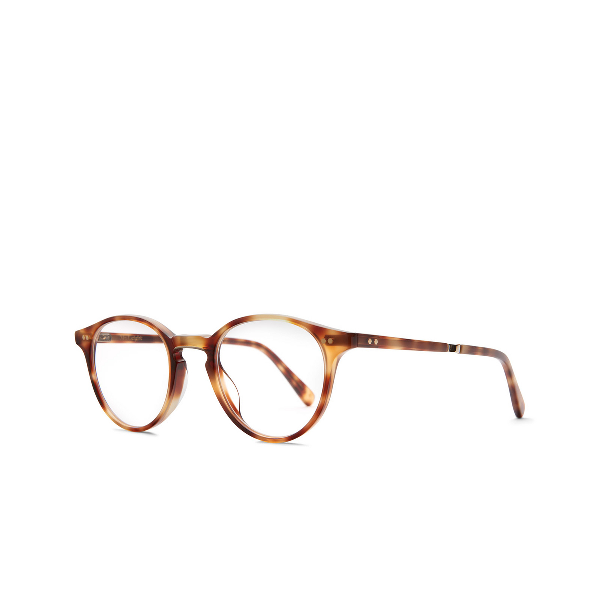 Mr. Leight MARMONT C Eyeglasses CALT-12KG Calico Tortoise-12K White Gold - three-quarters view