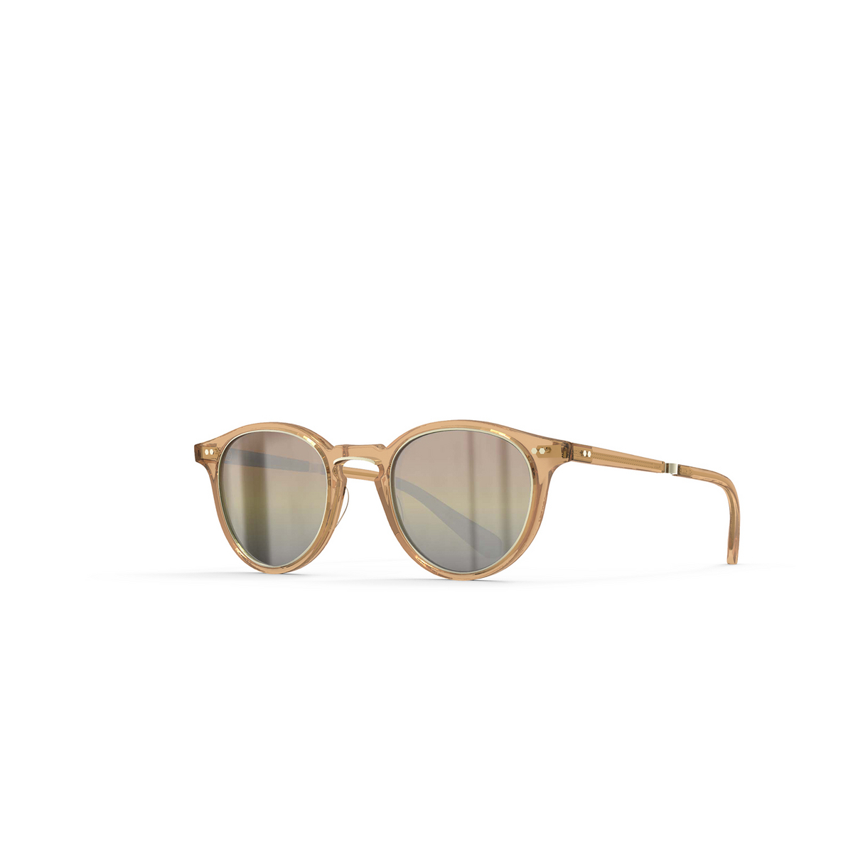 Mr. Leight MARMONT II S Sunglasses TOP-12KG/SMKY Topaz-12K White Gold/Smokey - three-quarters view
