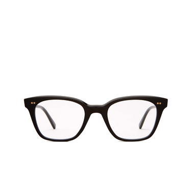 Mr. Leight MORGAN C Eyeglasses BK-12KG black-12k white gold - front view