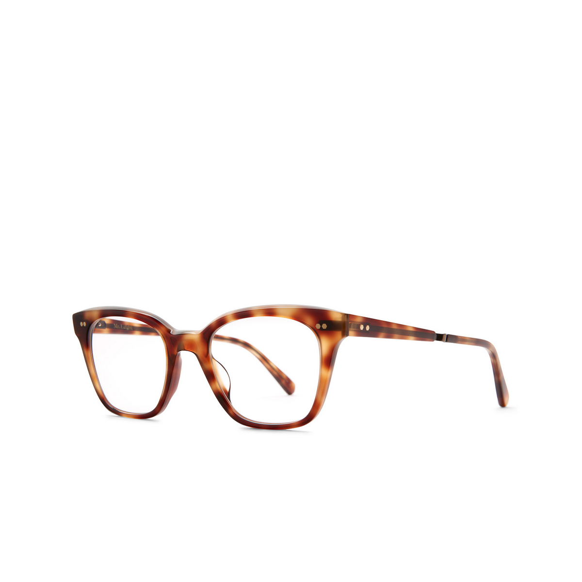 Mr. Leight MORGAN C Eyeglasses CALT-ATG Calico Tortoise-Antique Gold - three-quarters view