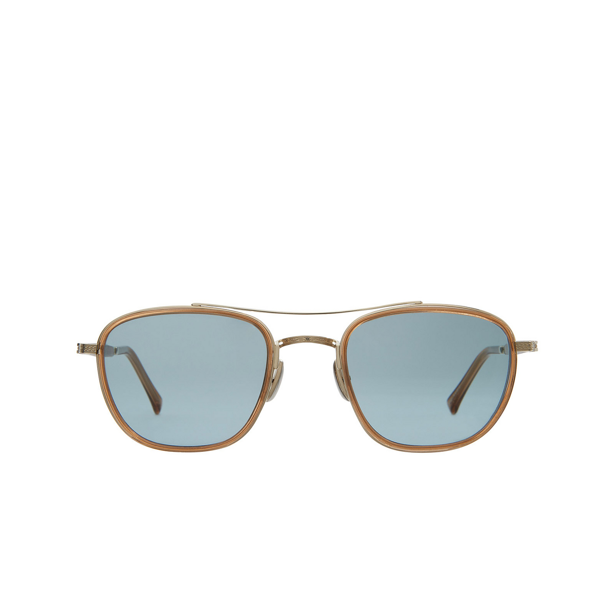 Mr. Leight PRICE S Sunglasses TOP-12KG/PBLU Vintage Burnt Tortoise - front view