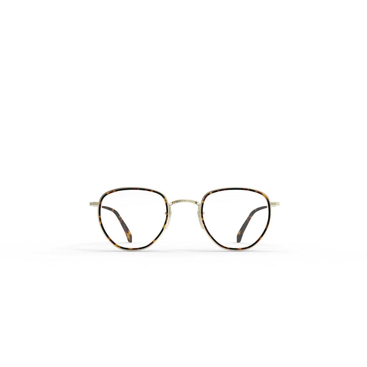 Mr. Leight ROKU C Eyeglasses BBY-12KG Bradbury-12K White Gold - front view
