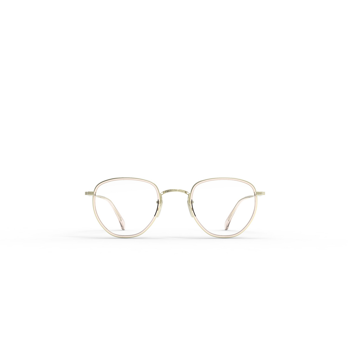 Mr. Leight ROKU C Eyeglasses LOM-12KG Lomita-12K White Gold - front view