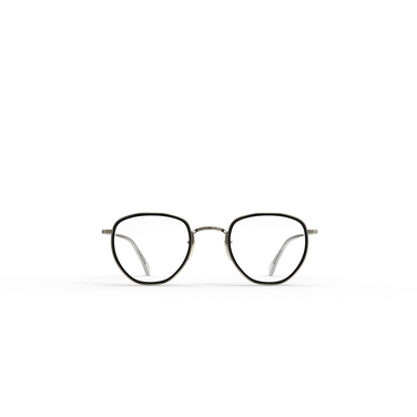 Mr. Leight ROKU C Eyeglasses MBK-ATG matte black-antique gold - front view