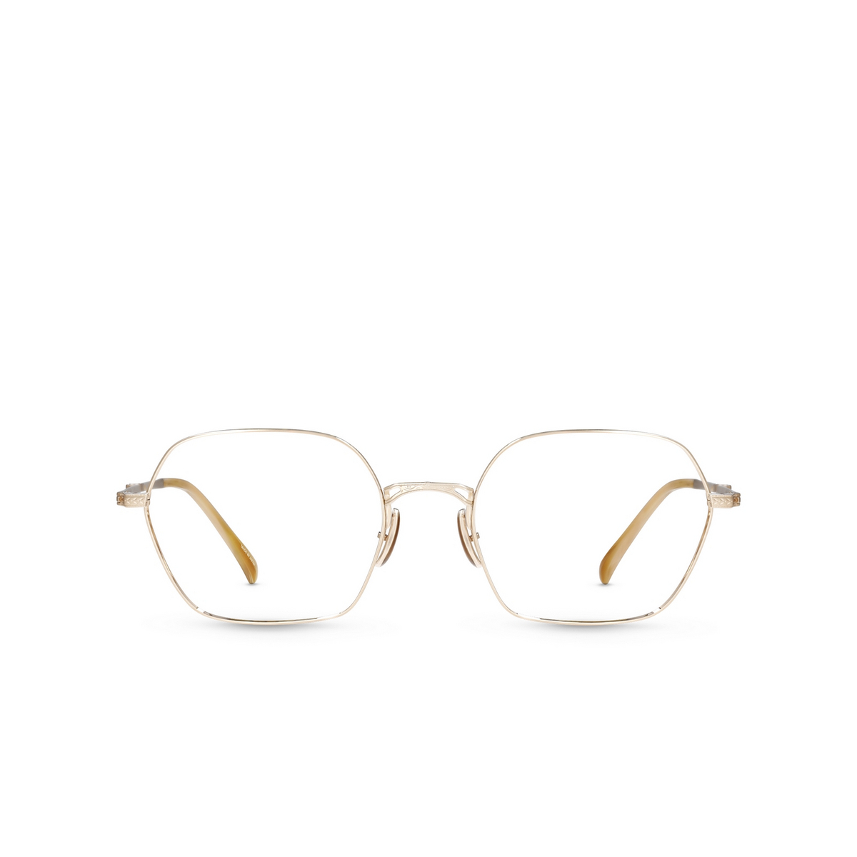 Mr. Leight SHI C Eyeglasses 12KMWG-MNSTN 12K Matte White Gold-Moonstone - front view